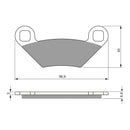Goldfren Brake Pads Offroad Racing GF300 - K5 ( PR409 )