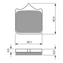 Goldfren Brake Pads Sintered Sports GF304 - S3 ( PH438 )
