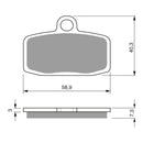 Goldfren Brake Pads Offroad Racing GF307 - K5 ( PR446 )