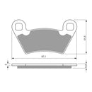 Goldfren Brake Pads Offroad Racing GF312 - K5 ( PR315 )