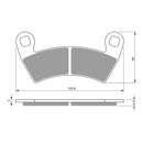 Goldfren Brake Pads Offroad Racing GF313 - K5 ( PR483 )