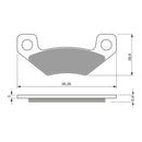 Goldfren Brake Pads Offroad Racing GF315 - K5 ( PR345 )