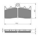 Goldfren Brake Pads Sintered Sports GF318 - S3 ( PH448 )