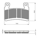 Goldfren Brake Pads Sintered Sports GF324 - S3 ( PH273 )