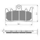 Goldfren Brake Pads Sintered Sports GF328 - S3 ( PH461 )