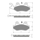 Goldfren Brake Pads Sintered Sports GF334 - S3 (P192)