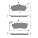 #349 / S3 GOLDFREN SINTERED SPORTS ( P475 ) HD STREET