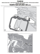 Givi Side Rack Cam-side (OBK) Triumph Tiger Explorer 1200 '12- PL6408CAM