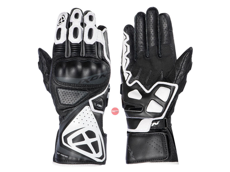 Ixon GP5 Air Black White Road Gloves Size Small