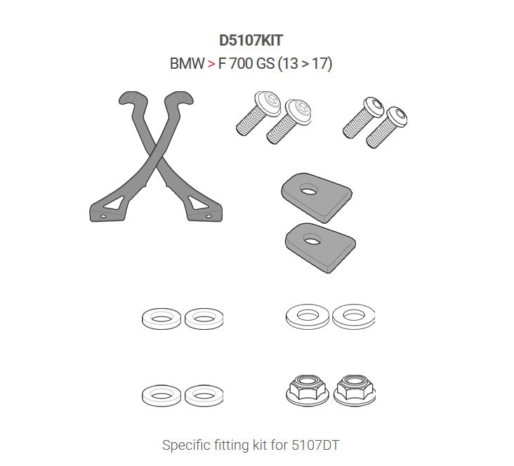 Givi Kit To Fit 5107DT BMW F700GS '13-'17 D5107KIT