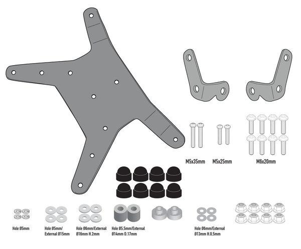 Givi Fitting Kit for 7710D/7710DT KTM 390/790/890 ADVENTURE '20->