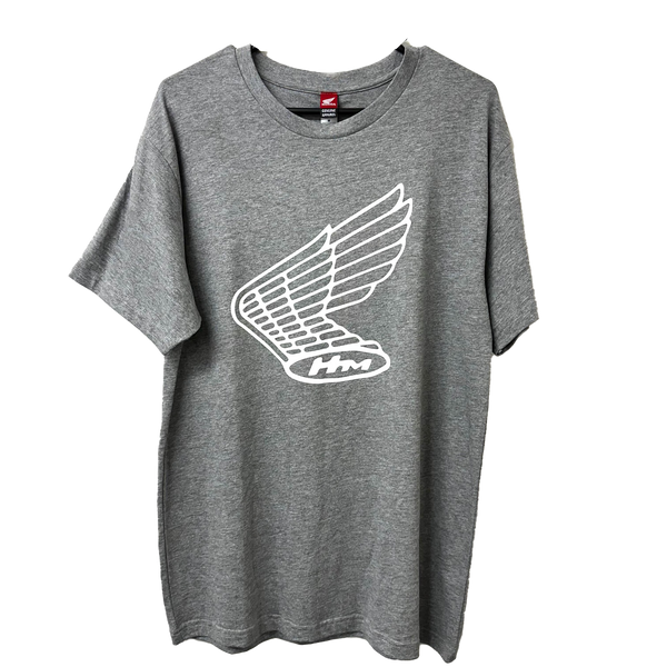 Genuine Honda Apparel Wing Logo Grey T-Shirt Size Large