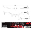 Whites Handlebars ALLOY6061 Taper 1 1/8 (28.6MM) Crf/kxf Sil