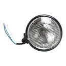 Whites Headlight Bates 5 3/4 Btm Mnt H4 60/55w Black