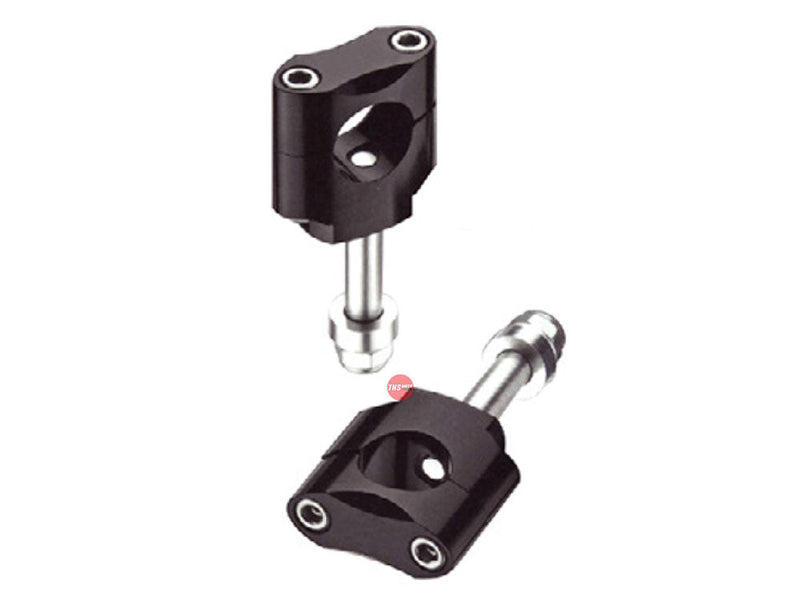 X-Tech MXC-1 Bar Mounts 22.2MM 7/8 10MM Bolt W/spacer - Height 40-47MM Silver