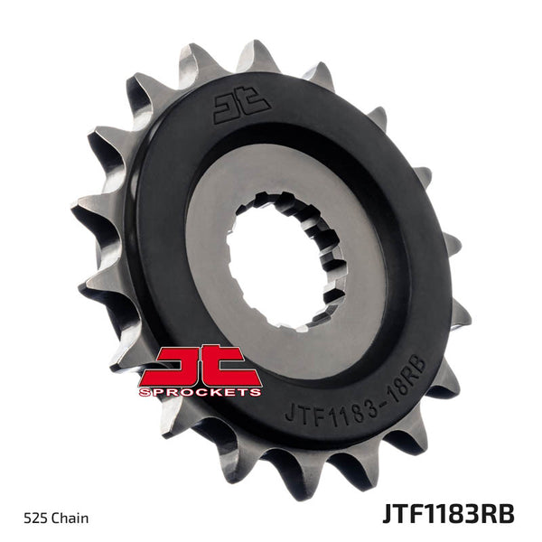 JT Sprocket Front JTF1183.18RB 18 Tooth Rubber Cushioned