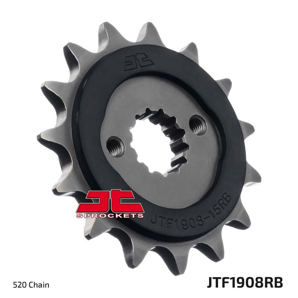 JT Sprockets Front OE Steel Cushioned T15 #520 JTF1908.15RB