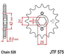 JT Sprockets Front OE Steel T15