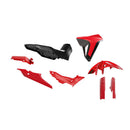 Rtech Plastics Kit 6 PIECE RED BLACK Honda KITALP-RS0-024