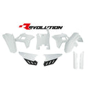 Rtech Plastics Kit 6 PIECE REVOLUTION WHITE Honda KITCRF-BN0-522