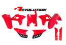 Rtech Plastics Kit 6 PIECE REVOLUTION RED Honda KITCRF-RS0-522