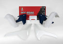 Rtech Plastics Kit 5 PIECE WHITE BLUE Husqvarna KITHSQ-OEM-517