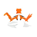 Rtech Plastics Kit 6 PIECE ORANGE BLACK WHITE KTM KITKTM-AR1-025