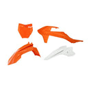 Rtech Plastics Kit 4 PIECE ORANGE WHITE KTM KITKTM-AR5-050