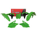 Rtech Plastics Kit 5 PIECE GREEN Kawasaki KITKXF-VE0-519
