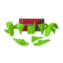 Rtech Plastics Kit 5 PIECE NEON GREEN Kawasaki KITKXF-VF0-524