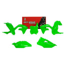 Rtech Plastics Kit 5 PIECE NEON GREEN Kawasaki KITKXF-VF0-599