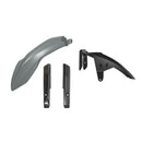 Rtech Plastics 3 PIECE FRONT FENDER & FORK GREY BLACK Yamaha KITT7F-GR0-024