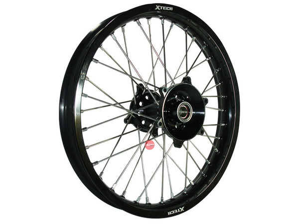 X-Tech KTM/Husq / Gas Gas 1.85x16 Rear Black Rim / Black Hub / Silver Spokes