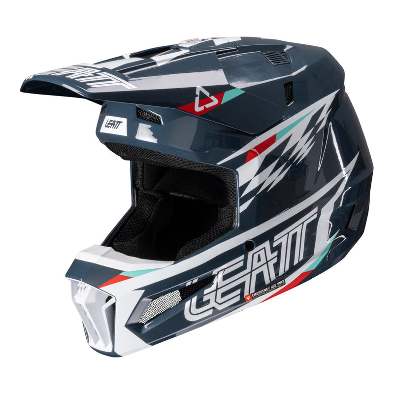 Leatt 2025 3.5 Blue Helmet & Goggle Kit Size Medium 58cm