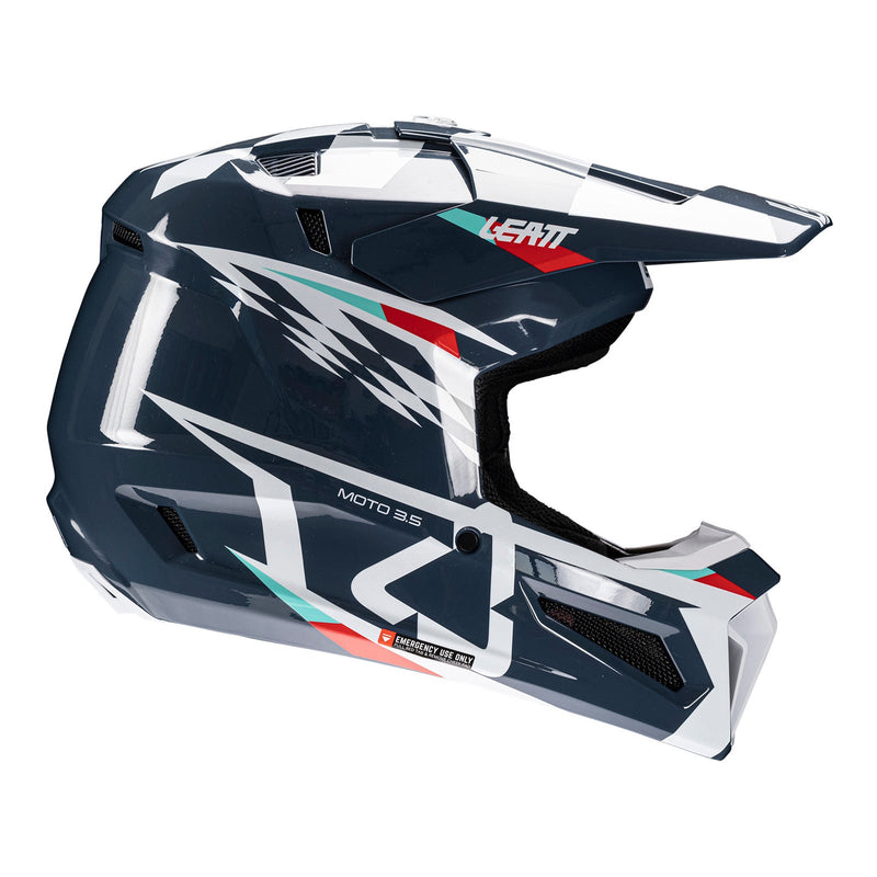 Leatt 2025 3.5 Blue Helmet & Goggle Kit Size 2XL 64cm