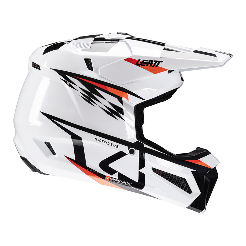 Leatt 2025 3.5 White Helmet & Goggle Kit Size Medium 58cm