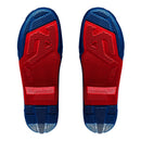 LEATT BOOT OUTER SOLE 4.5/5.5 US12/13 PAIR BLU/RED
