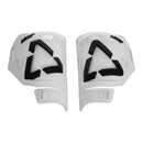 LEATT BOOT SHIN PLATE KIT 5.5 WHT/BLK PAIR US10/11