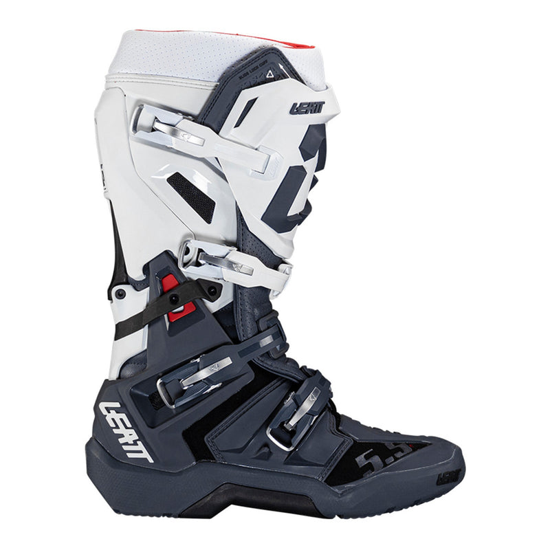 Leatt 5.5 Flexlock Enduro - White Off Road Boots Size US13 / EU 48
