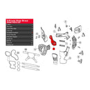 LEATT HANDLEBAR PROTECTOR C-FRAME CARBON LEFT