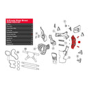 LEATT HINGE ASSEMBLY C-FRAME PRO '17 RIGHT