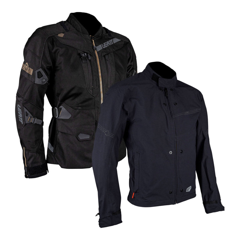 Leatt 7.5 ADV Adventure FlowTour Motorcycle Jacket - Stealth Size Large