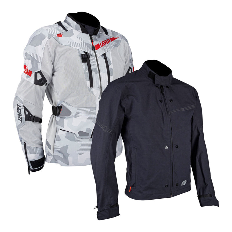 Leatt 7.5 ADV Adventure FlowTour Motorcycle Jacket - Steel Size XL