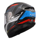 LS2 FF811 Vector II Carbon Savage Helmet - White / Blue Red Size Small 56cm