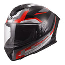 LS2 FF820 Rapid III Hyper Helmet Black / Red Size Medium 58cm