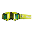 LS2 Aura Pro Goggle Yellow With Iridium Lens