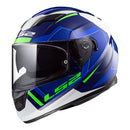 LS2 FF320 Stream Evo Axis Helmet - White / Blue Size XS 53cm 54cm