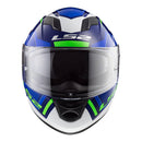 LS2 FF320 Stream Evo Axis Helmet - White / Blue Size XS 53cm 54cm