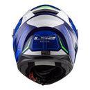 LS2 FF320 Stream Evo Axis Helmet - White / Blue Size XS 53cm 54cm