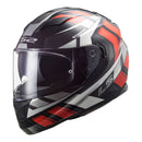 LS2 FF320 Stream Loop Black Red Road Helmet Size XS 53cm 54cm